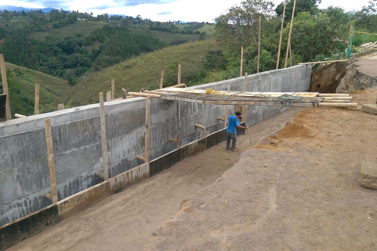Muro en concreto